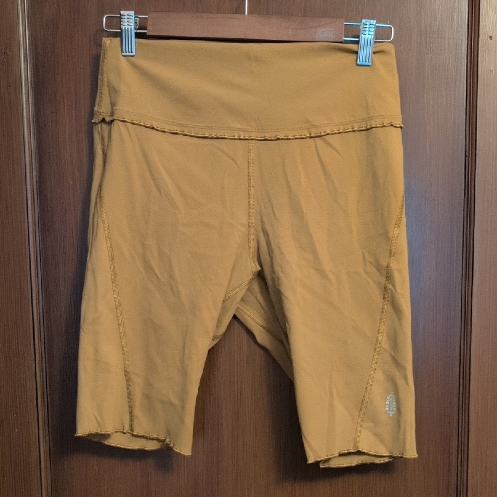 Women's Tan Free People Biker Shorts